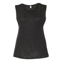 + Platnena Ženska majica bez rukava s voluminoznim izrezom za mišiće