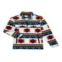 Wonder Nation Boys Fleece Quarter Zip pulover, veličine 4- & Husky