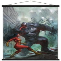 Comics Comics - Spider-Venom drveni Magnetski uokvireni zidni Poster, 22.375 34