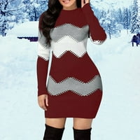 Jesenski džemperi za žene džemper modernog kroja kardigan ležerni kardigan s imitacijom vrata džemper u vinskoj
