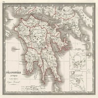 Europa, poluotok Peloponez, Grčka-tiskanje plakata iz Peloponeza Peloponez Peloponez 20025