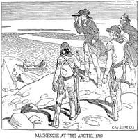 Sir Aleksandar Mackenzie, Rođen. Škotski Istraživač. Mackenzie Je Prvi Put Vidio Arktičko More U Srpnju Tijekom