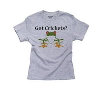 Imate cvrčke? Pamučna Omladinska siva majica za dječake s veselim uzorkom žabe gmazova