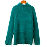 Ženski džemper gornji dio pulover s kornjačinim vratom jednobojni džemperi dugih rukava Ženski džemper Temperamentni