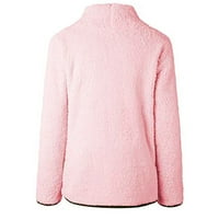 Iopqo kapuljače za žene žene solidne patentne zatvarače kornjače bluze za bluze pulover pulover majice ženske