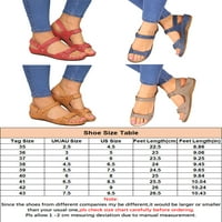Ženske sandale s remenom za gležanj, ženske ljetne udobne Ležerne ravne cipele