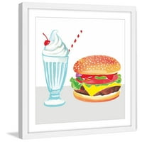 Marmont Hill Burger & Shake od Molly Rosner uokviren slikarskim tiskom