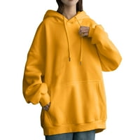 Dukserijske kapuljače s niskim profilom za žene dugi rukavi ležerni vrhovi dnevno dugi džokurni kapuljača pulover