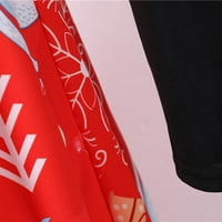 Zunfeo Women Party haljina- FIT & FLARE haljina Dugi rukavi seksi tanka haljina v vrat tiskana proljetna ljetna
