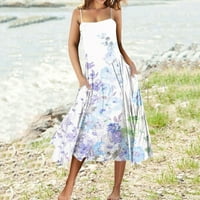 Ljetna ležerna modna haljina za ljuljanje s printom