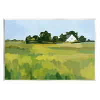 Stupell Countryside livada apstraktno slikanje krajolika slika zidna ploča Umjetnička umjetnost Umjetnička ploča