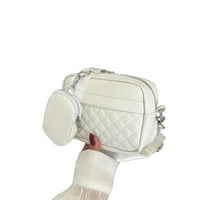 FuleAdture ženska torba za rame široke remen mali kućište za mobilni telefon za viseću kožnu torbu za rame s torbicom