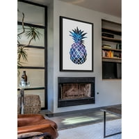Marmont Hill ljubičasti ananas Shane Pitch uokvirena tiskana slika