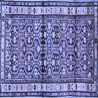 Tvrtka alt pere u stroju pravokutne tradicionalne perzijske plave prostirke za unutarnje prostore, 2' 4'