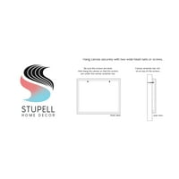 Stupell Industries Pronađite svoju čarobnu Bold Rainbow Cvjetni jednorog grafička umjetnost galerija omotana platna