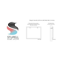 Stupell Industries suvremena refleksija lišća grafičke umjetnosti bijela uokvirena umjetnost zidna umjetnost,