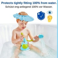 Kapa, zaštita od šampona za djecu, pranje kose bez suza, za djecu od 0 godina, s kopčom, vodootporna, mekana